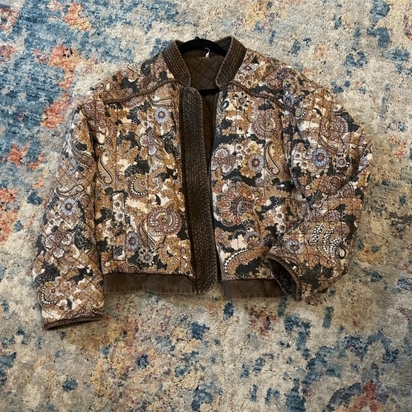 Free People Multicolor Patterned Bomber Jacket - Picture 4 of 7